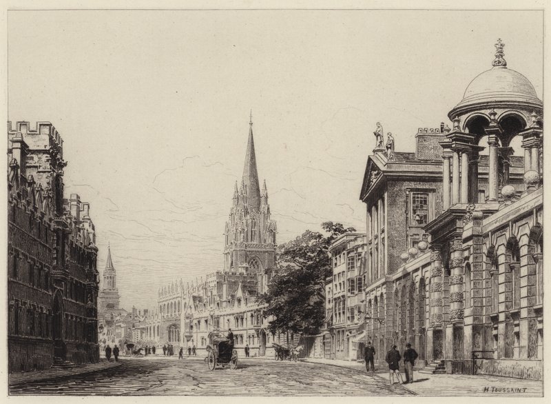 High Street da after Henri Toussaint