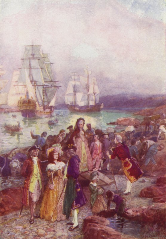 Lo sbarco dei lealisti, 1783 da after Henry Sandham