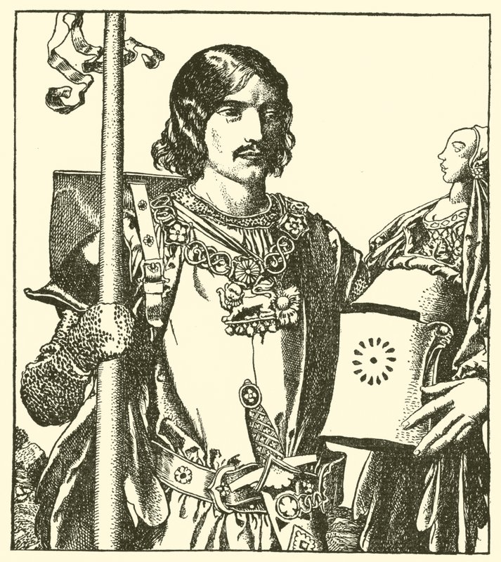Sir Lancillotto del Lago da after Howard Pyle