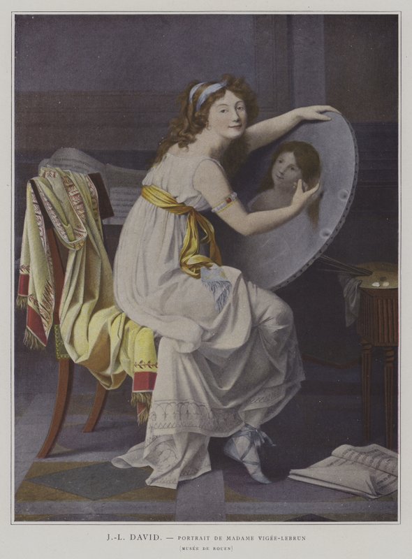Ritratto di Madame Vigée-Lebrun da after Jacques Louis David