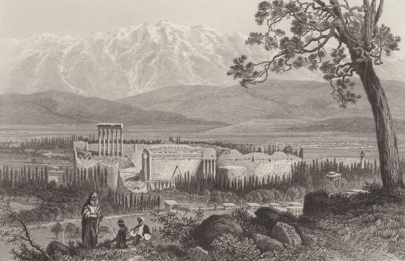 Catena del Libano e Baalbek da after John Douglas Woodward