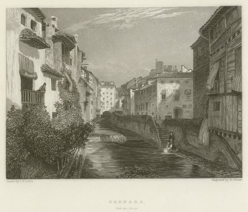 Granada, con la torre da after John Frederick Lewis