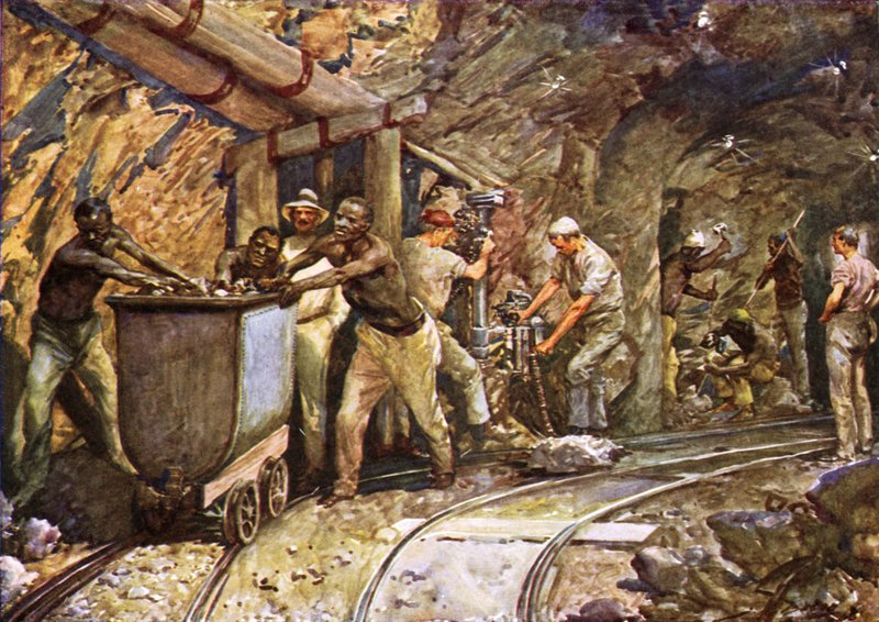 In una miniera di diamanti a Kimberley da after John Henry Frederick Bacon