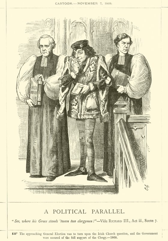 Un Parallelo Politico da after John Tenniel