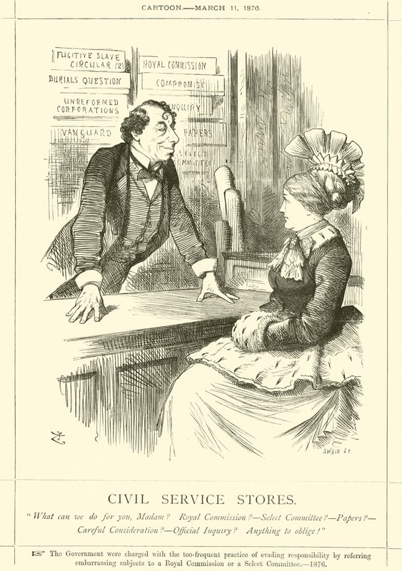 Negozi del servizio civile da after John Tenniel