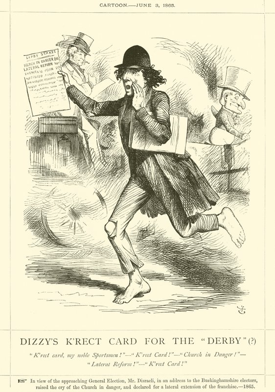 La Carta Krect di Dizzy per il Derby(?) da after John Tenniel