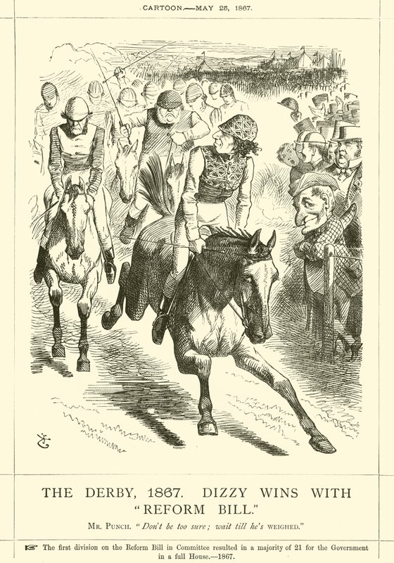 Il Derby, 1867, Dizzy vince con il Reform Bill da after John Tenniel