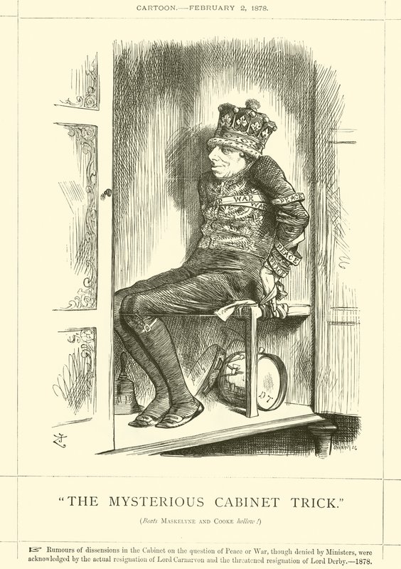 Il trucco del gabinetto misterioso da after John Tenniel