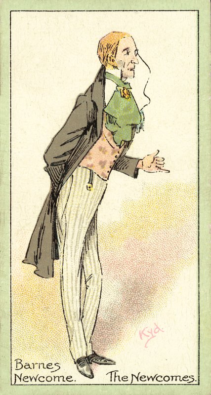 Barnes Newcome, Newcomes (cromolitografia) da after Joseph Clayton Clarke