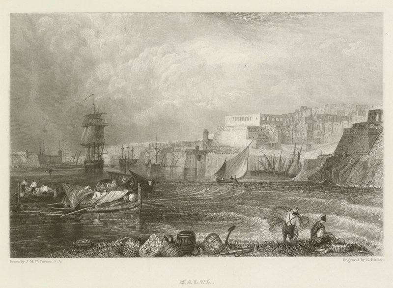Malta da after Joseph Mallord William Turner