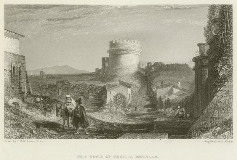 La tomba di Cecilia Metella da after Joseph Mallord William Turner