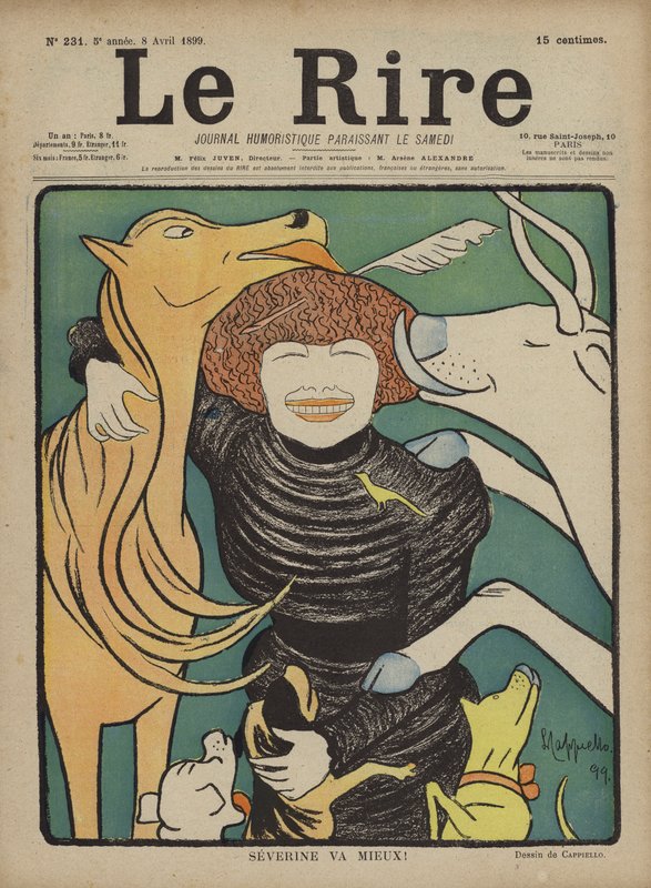 Illustrazione per Le Rire da after Leonetto Cappiello