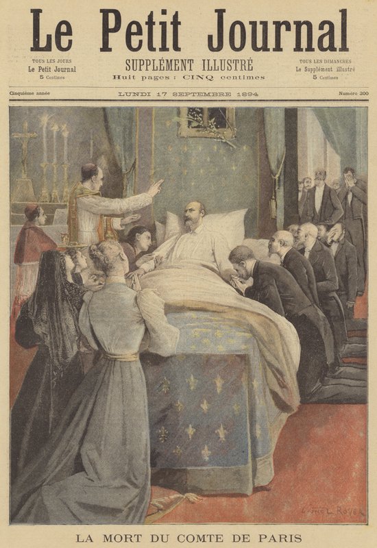 Morte del principe Filippo, conte di Parigi da after Lionel Royer
