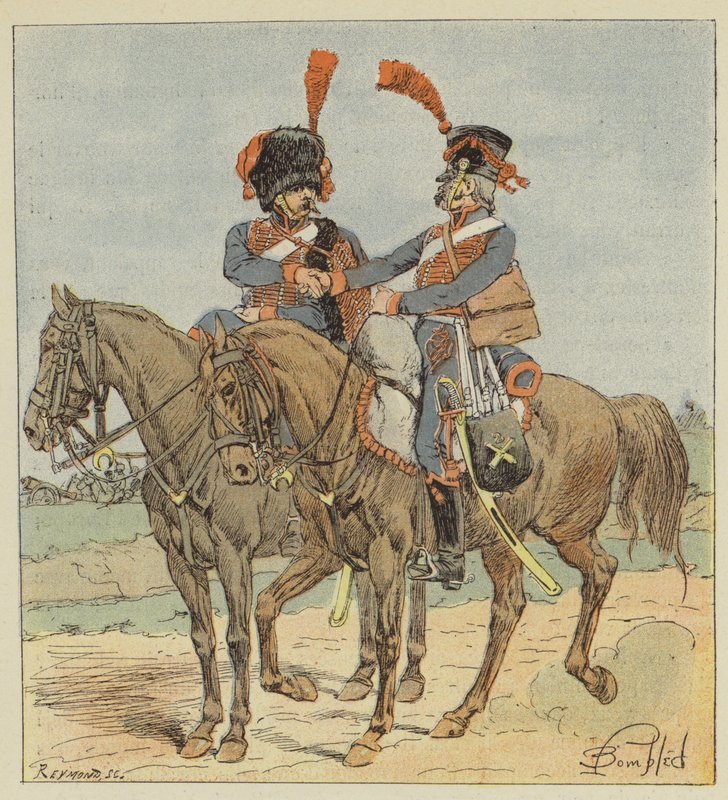 Artiglieria a cavallo della guardia e della linea da after Louis Charles Bombled