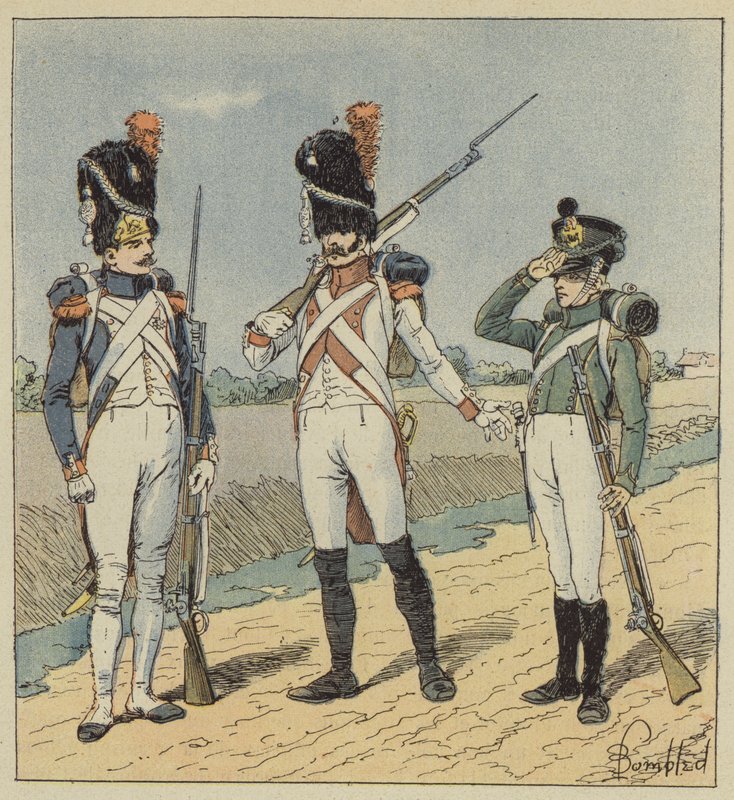 Guardia imperiale, Granatieri, 1° reggimento, 2° reggimento, pupilli da after Louis Charles Bombled