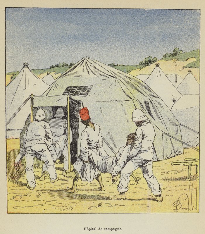 Ospedale da campo da after Louis Charles Bombled