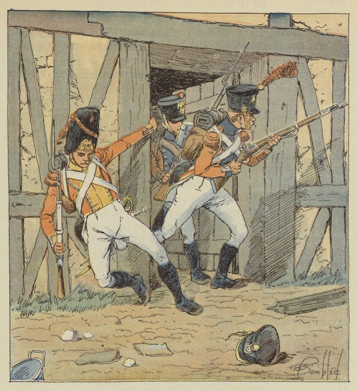 Fanteria svizzera, Granatiere del 1° reggimento, Fuciliere del 2° e 3° reggimento da after Louis Charles Bombled