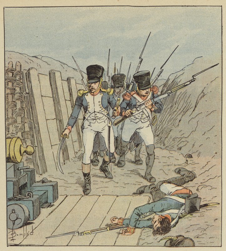Il capitano di Chambure, il capo di questa celebre compagnia, ecc. da after Louis Charles Bombled