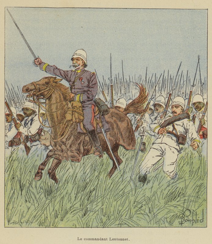 Il comandante Lentonnet da after Louis Charles Bombled