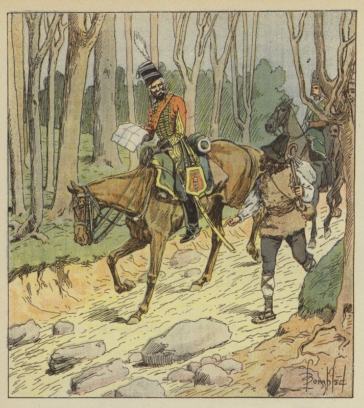 Il generale Stengel era un eccellente ufficiale di ussari da after Louis Charles Bombled