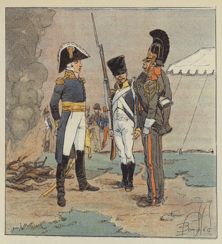 Il maresciallo Augereau, duca di Castiglione da after Louis Charles Bombled