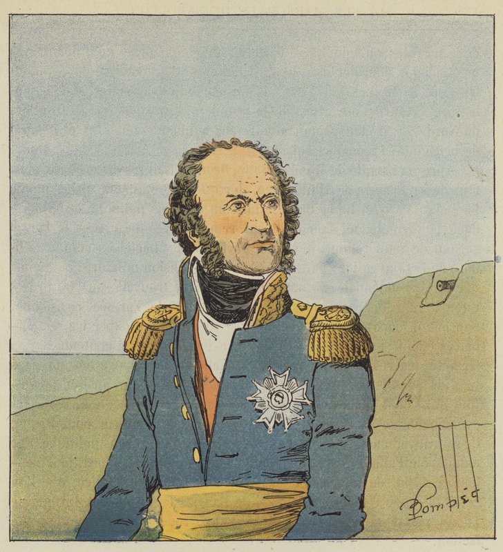 Il maresciallo Brune da after Louis Charles Bombled