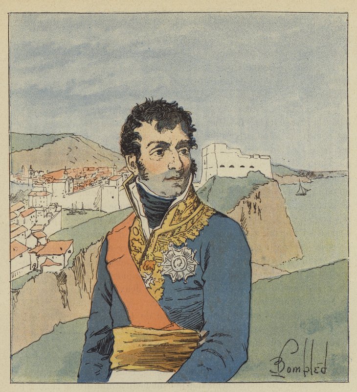 Il maresciallo Marmont da after Louis Charles Bombled