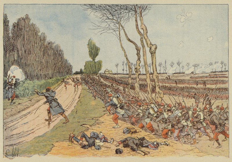 I francesi conquistano il parco di Coulmiers da after Louis Charles Bombled