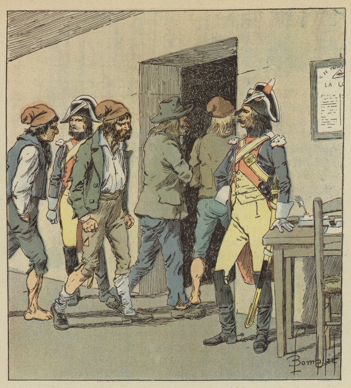 Le prigioni furono riempite di sanculotti e di tutto ciò che la società aveva di più impuro da after Louis Charles Bombled
