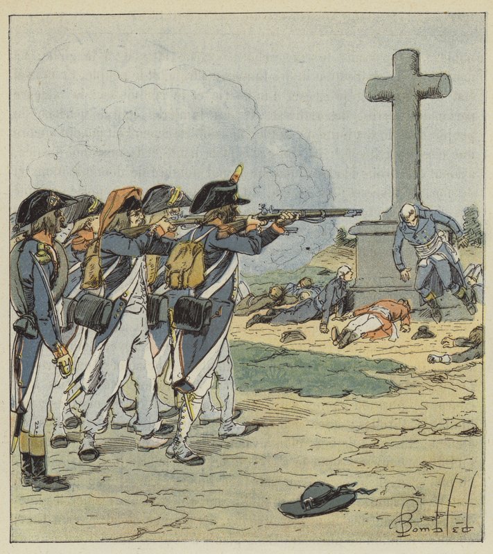 I tre quarti della nobiltà francese furono così distrutti da after Louis Charles Bombled