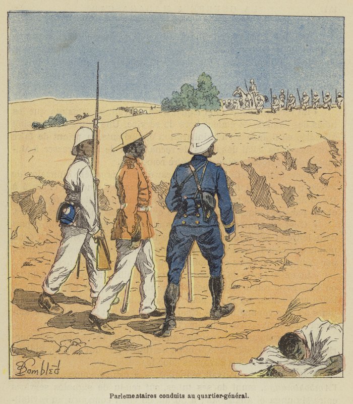 Parlamentari condotti al quartier generale da after Louis Charles Bombled