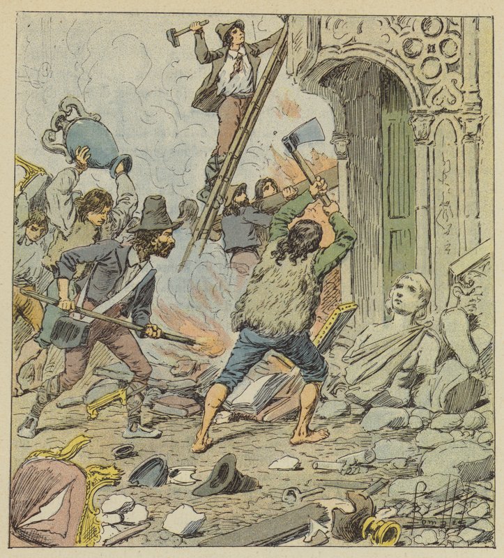 Saccheggio di Roma da after Louis Charles Bombled