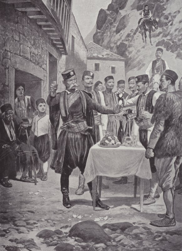 Una tradizione pasquale montenegrina da after Richard Caton II Woodville