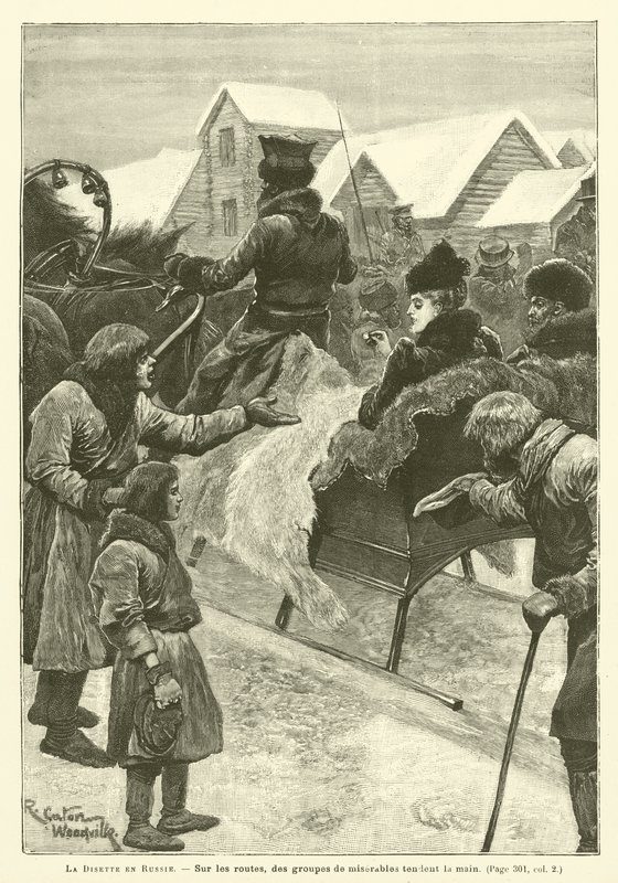 La carestia in Russia da after Richard Caton II Woodville