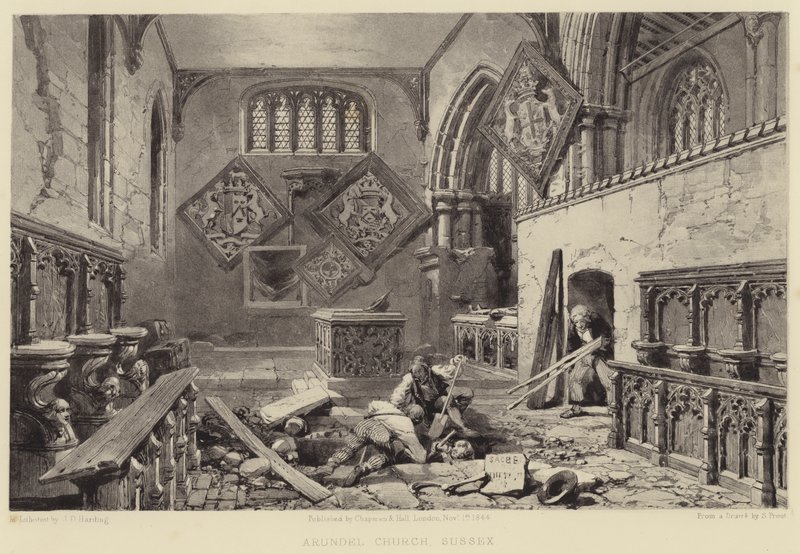 Chiesa di Arundel, Sussex da Samuel (after) Prout