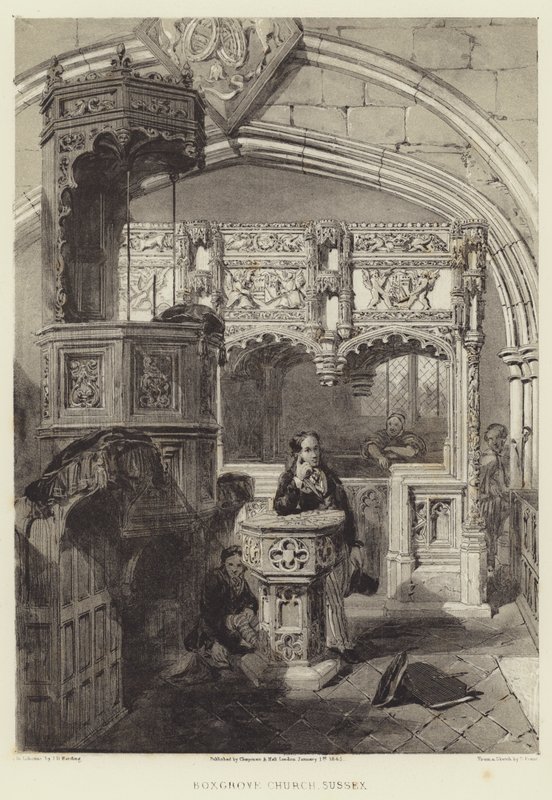 Chiesa di Boxgrove, Sussex da Samuel (after) Prout