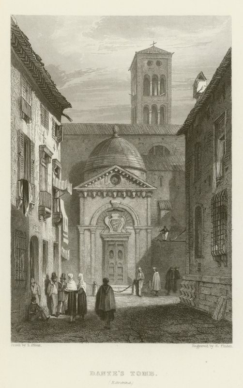 Tomba di Dante, Ravenna da Samuel (after) Prout