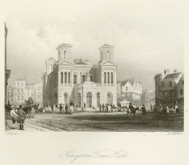 Municipio di Kingston da after Thomas Allom