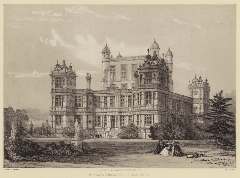 Wollaton Hall, Nottinghamshire da after Thomas Allom