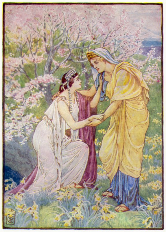 Demetra gioì, perché sua figlia era al suo fianco da after Walter Crane