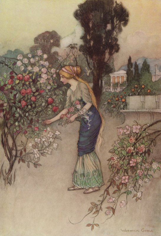 Geoffrey Chaucer, Il racconto del cavaliere da after Warwick Goble