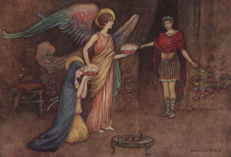 Geoffrey Chaucer, Il racconto della seconda suora da after Warwick Goble