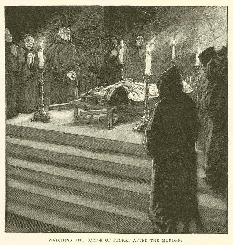 Veglia sul cadavere di Becket dopo l