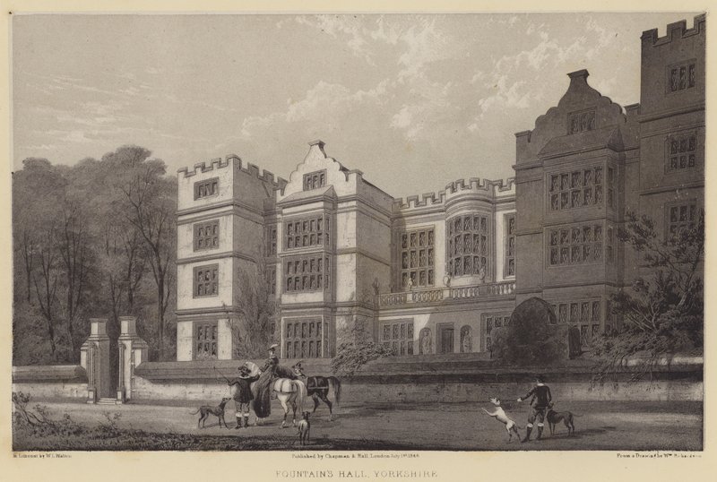 Fountains Hall, Yorkshire da after William Richardson