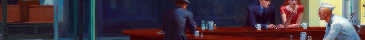 Nottambuli (Edward Hopper), Detail: Einsamer Gast von hinten