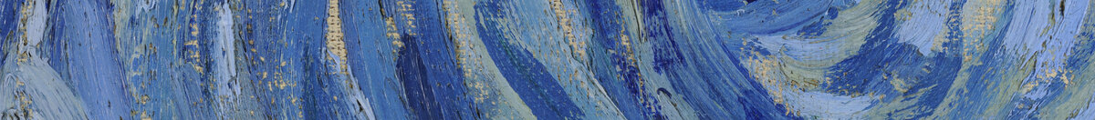 Notte stellata (Vincent van Gogh), Detail: Wirbel am Himmel
