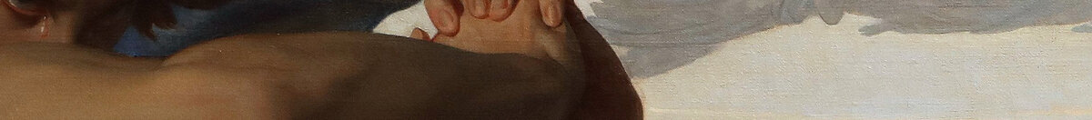 Angelo caduto, 1847. (Alexandre Cabanel), Detail: Verschraenkte Haende und Arme