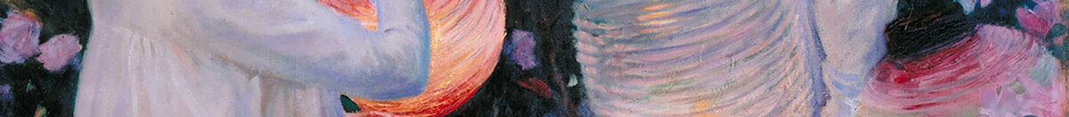 Garofano, giglio, giglio, rosa (John Singer Sargent), Detail: Mädchen mit leuchtendem Lampion