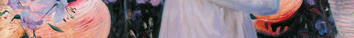 Garofano, giglio, giglio, rosa (John Singer Sargent), Detail: Rosa Lampion und Lilien