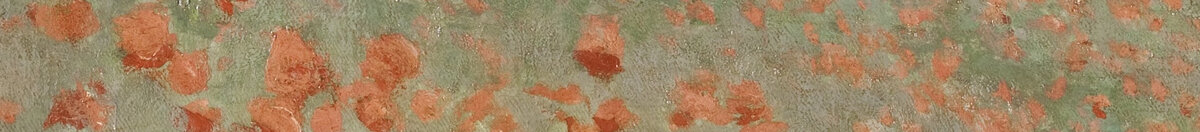 Papaveri selvatici presso Argenteuil (Claude Monet), Detail: Mohnfeld in Rot